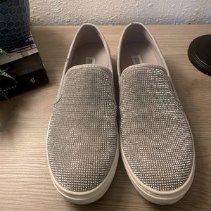 Steve Madden, Rhinestone Canvas Sneakers